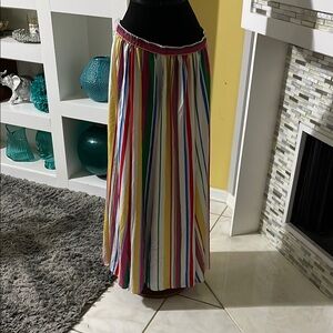 Truly 4 you flowy lightweight Multicolor Striped Maxi Skirts size 1X